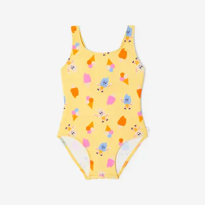 Costum de baie întreg Julia Galben Bebeluși/Fete
