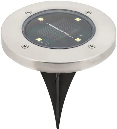 Lampă de grădină Rabalux - Dannet 7975, LED, 0,24 W, 1,2 V, IP44, argintiu