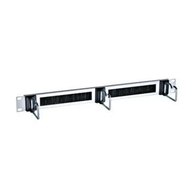 19 cable routing panel 1U RAL9005 black