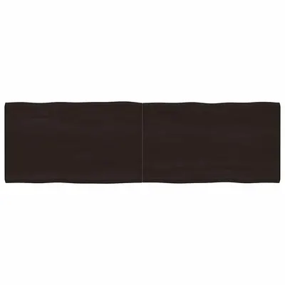 vidaXL Blat masă, 200x60x4 cm, gri, lemn stejar tratat contur organic