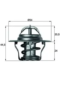 Termostat Lichid Racire (83 C) Potrivit Austin Maestro, Metro I, Mini Ii, Montego; Fiat Croma; Geo Storm; Isuzu Gemini, Impulse, Midi, Piazza, Pickup, Trooper I; Lancia Beta 1.0-6.3 01.70-