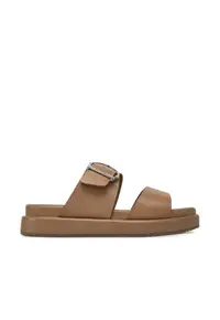 Slapi dama - LFO0761TA51 - Piele naturala - Maro