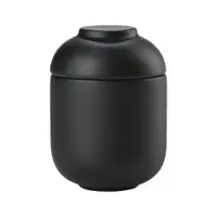 Organizator de baie negru pentru dischete demachiante din gresie ceramică Sensu – Zone