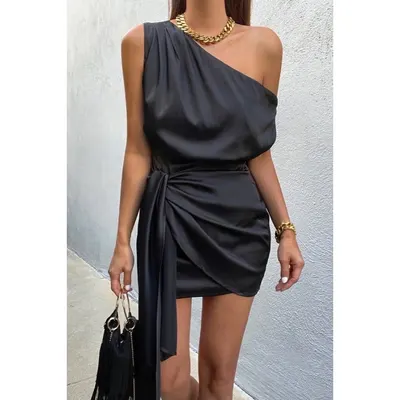 Rochie Tara din Satin negru
