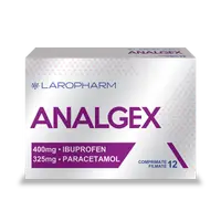 Analgex, Laropharm | 400mg/325mg x 12 comprimate filmate