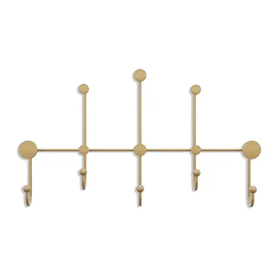 Cuier de perete auriu din metal Dama – Kalune Design