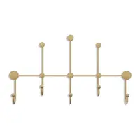 Cuier de perete auriu din metal Dama – Kalune Design