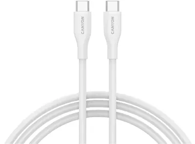 Cablu Canyon - CC60SC10, USB-C/USB-C, 1 m, alb