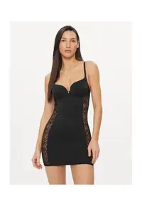 Camasa de noapte dama - 302604920 - Poliamida/Elastan - Negru