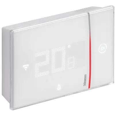 Termostat conectat cu Netatmo Bticino Living Now XW8002W, alb, montaj aplicat