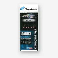 HAYABUSA Sabiki Micro Perle Roșu și Alb Flash Mitralieră