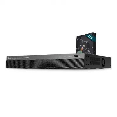 NVR PoE + HHD 2TB TP-Link VIGI 8 canale 2008H-8MP-2TB 93W, 8 MP,2 SATA Interface, max 16TB(neinclus), 1x 2TB inclus, H.265+ ONV