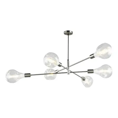 Lampa suspendata Alana 6 Light Pendant Satin Chrome