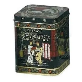 Cutie pentru ceai - Tin Black Jap Square