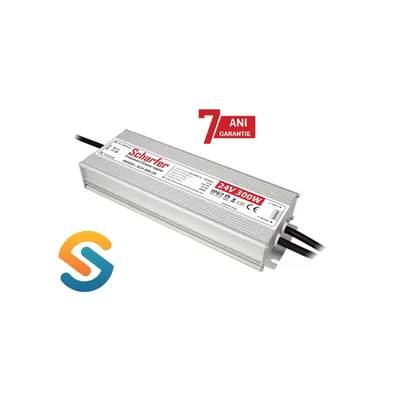 Sursa de alimentare pentru banda led- 300W 230AC/24VDC IP67 -garantie 7 ani