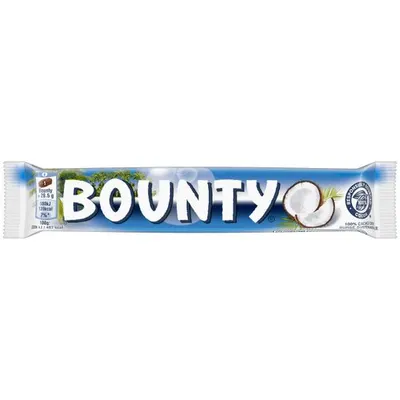 Bounty baton cu cocos invelit in ciocolata cu lapte 2 x 28,5 g (57 g) Engros
