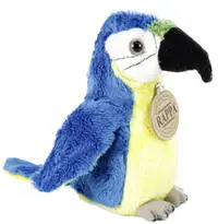 Jucărie de plus Rappa Eco Friends - Macaw bebeluș albastru și galben, , 15 cm