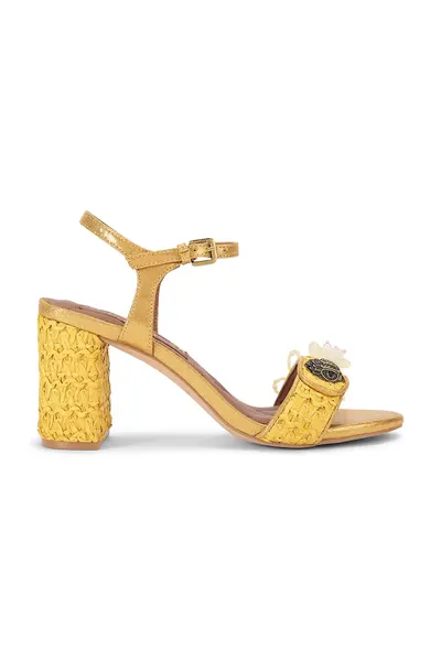 Kurt Geiger London sandale cu toc Kensington Langley Raffia