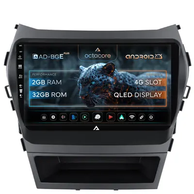 Navigatie Hyundai Santa Fe IX45 (2013-2017), Android, E-Octacore 2GB RAM + 32GB ROM, 9 Inch - AD-BGE9002+AD-BGRKIT182