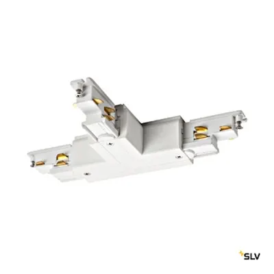 S-TRACK DALI T-conector cu electrod impamant stanga,alb