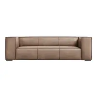 Canapea maro deschis cu tapițerie din piele 227 cm Madame – Windsor & Co Sofas