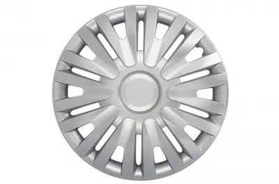Set 4 bucati capac roata model Alpha, 16inch, culoare argintiu