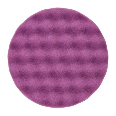 Burete abraziv lustruire, sponge, varf: ondulat, diametru: 150 mm, culoare: violet, velcro, 2 buc