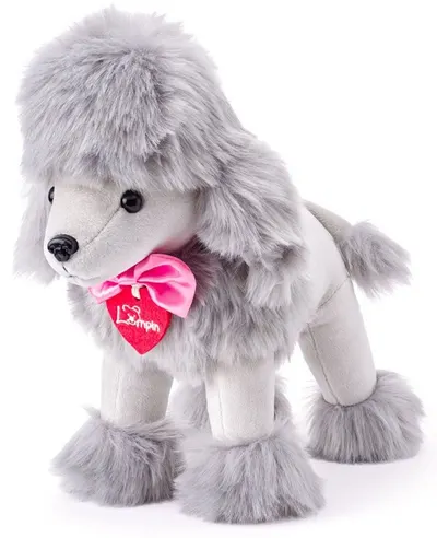 Jucărie de pluș Lumpin - Lilly Poodle, 25 cm, gri