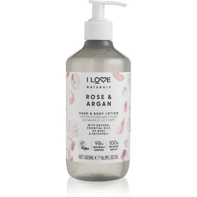I Love Naturals Rose & Argan lapte de corp 500 ml