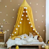 Ghirlanda led cu 20 mini globuri din bumbac, Little Amy, Alb, 315 cm