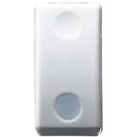 Intrerupator simplu 1 modul cu led Gewiss System GW20572, alb