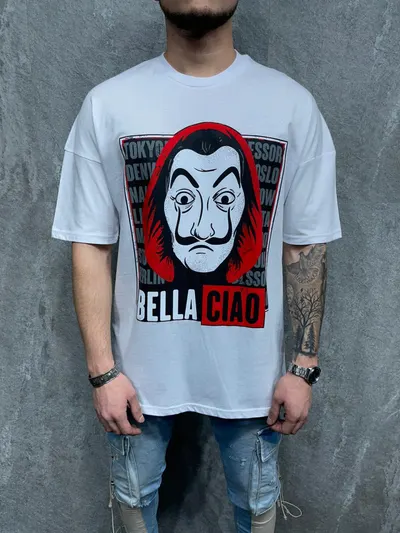 Tricou Bella Ciao White Cod : Tsas190(1017) (mărime: L)