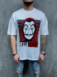 Tricou Bella Ciao White Cod : Tsas190(1017) (mărime: L)