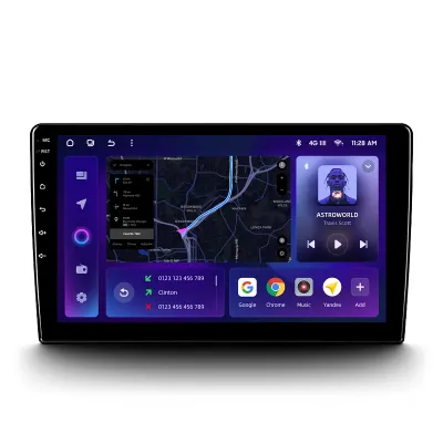Navigatie Auto MOSS M2 4+32GB 10" IPS Octa-core 1.6Ghz, Android 4G Bluetooth 5.1 DSP