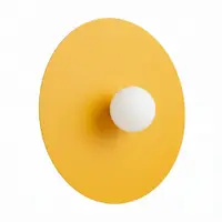 Aplică de perete galbenă din metal ø 50 cm AKE – Thoro