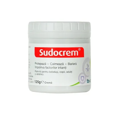 Sudocrem cremă antiseptică și protectoare, 125 g