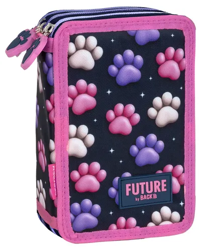 Penar cu accesorii BackUp Future - Paws, 3 fermoare