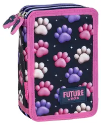 Penar cu accesorii BackUp Future - Paws, 3 fermoare