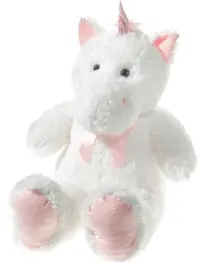 Jucarie de plus Heunec - Unicorn, alb, 60 cm