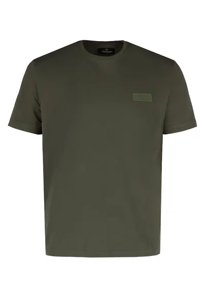 Tricou uni din bumbac - Comfort Fit - barbati - T-Indu - kaki
