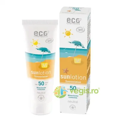 Lotiune Fluida Protectie Solara Rezistenta la Apa SPF50 pentru Piele Sensibila fara Parfum 125ml