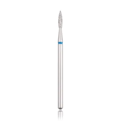 Capăt freza Diamant HEAD, flacara ascutita, albastru, L- 8,0 mm, Ø1,8 mm