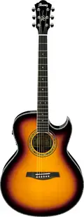 Chitară electroacustică Ibanez - JSA20 VB cu husă, galbenă/neagră