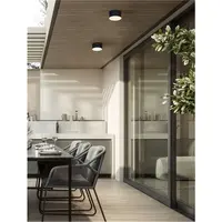 Plafoniera JUDI Nisipiu Negru Aluminiu Polycarbonate LED 10 Wat 100-240 Volt 655Lm 3000K IP65 Beam Angle 109°