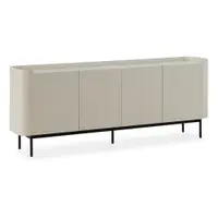 Comodă crem 200x80x40 cm Willa – MOME