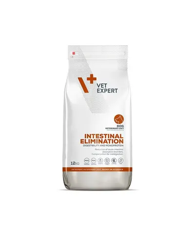 VET EXPERT Veterinary Diet Dog Intestinal Elimination 12 kg hrana veterinara uscata pentru caini