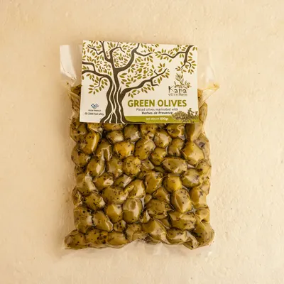 Masline verzi fara samburi cu ierburi de Provence - 800g