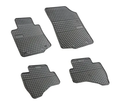 Set covorase auto din cauciuc Citroen C1, Peugeot 107, Toyota Aygo 2005-2014, presuri FROGUM, negre, 4 buc.