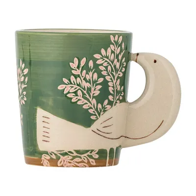 Cană verde pentru cappuccino din ceramică 260 ml Hezha – Bloomingville