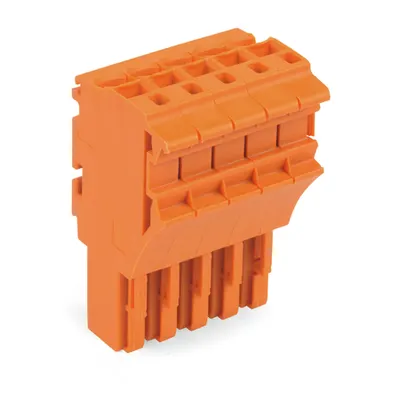 1-conductor female plug; 2.5 mm²; 5-pole; 2,50 mm²; orange